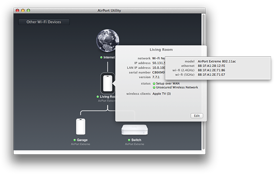 what is the latest version of airport utility for mac